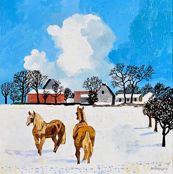 Desmond Kinney, Horses in the Snow at Morgan O'Driscoll Art Auctions