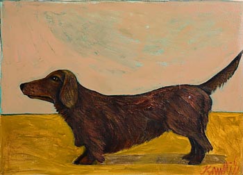 Graham Knuttel, Diesel (Artist's Dog) at Morgan O'Driscoll Art Auctions