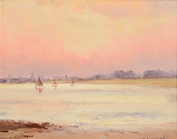 Maurice Canning Wilks, Sunset, Dublin Bay at Morgan O'Driscoll Art Auctions