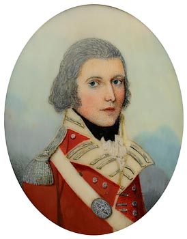 Frederick Buck, Portrait of an Officer in Red Uniform at Morgan O'Driscoll Art Auctions