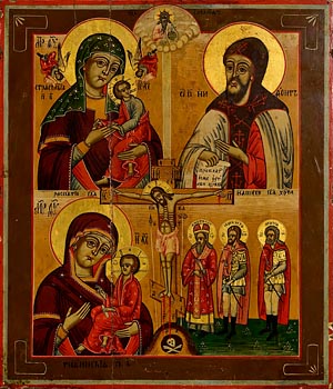 19th Century Russian Icon, Mother of God and Saints at Morgan O'Driscoll Art Auctions