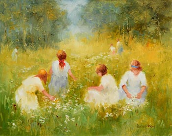 Elizabeth Brophy, The Daisy Chain at Morgan O'Driscoll Art Auctions