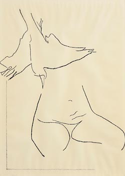 Jo Baer and Bruce Robbins, Female Figure (1980) at Morgan O'Driscoll Art Auctions