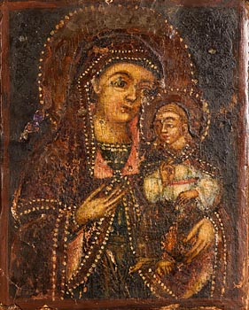 18th Century Balkan Icon, Hodig at Morgan O'Driscoll Art Auctions