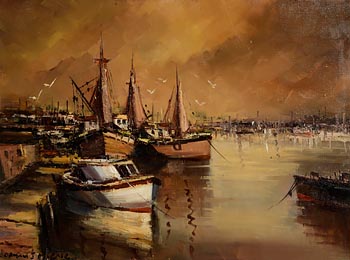 Norman J. McCaig, Boats at Rest at Morgan O'Driscoll Art Auctions