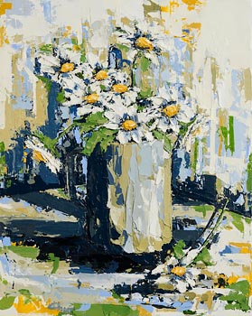 Yvonne Moore, Daisies in a Jug at Morgan O'Driscoll Art Auctions