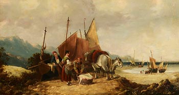William Shayer, Selling the Catch at Morgan O'Driscoll Art Auctions
