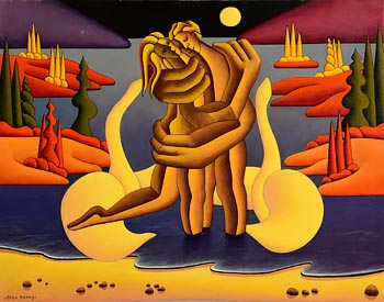 Alan Kenny, The Lovers by Moonlight (2001) at Morgan O'Driscoll Art Auctions