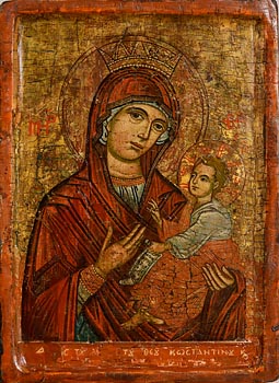 18th Century Greek Icon, Mother of God at Morgan O'Driscoll Art Auctions
