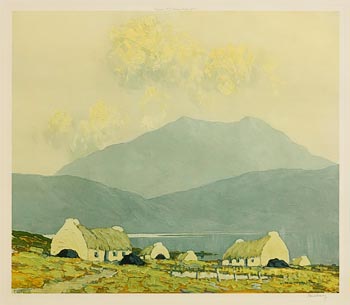 Paul Henry, Lakeside Cottages at Morgan O'Driscoll Art Auctions