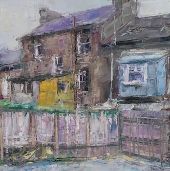 Aidan Bradley, Houses, Castletownsend (2007) at Morgan O'Driscoll Art Auctions