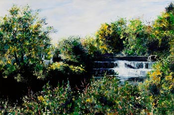 Rosemary McLoughlin, Early Autumn on the Dodder at Morgan O'Driscoll Art Auctions