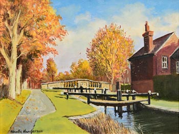 Neville Henderson, The Grand Canal, Dublin at Morgan O'Driscoll Art Auctions