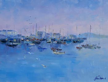 Liam Treacy, Howth Harbour (1980) at Morgan O'Driscoll Art Auctions
