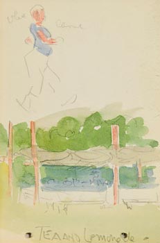 Jack Butler Yeats, Tea and Lemonade (second image verso) at Morgan O'Driscoll Art Auctions