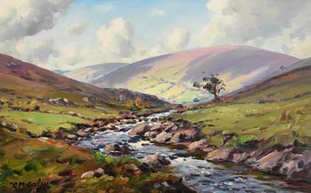 Charles J. McAuley, River in the Glens, Cushendun at Morgan O'Driscoll Art Auctions
