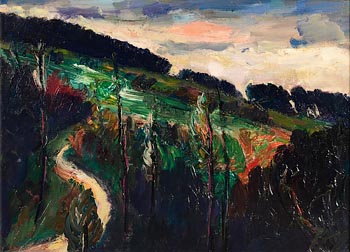 Peter Collis, Landscape, Brittas at Morgan O'Driscoll Art Auctions