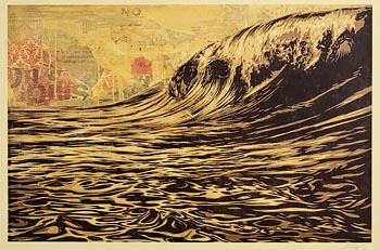Shepard Fairey, The Wave (2017) at Morgan O'Driscoll Art Auctions