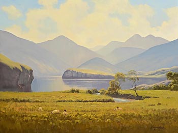 Michael McCarthy, The Gold of the Evening, Upper Lake, Killarney (2002) at Morgan O'Driscoll Art Auctions