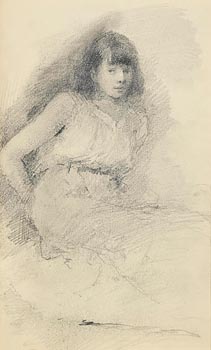 John Butler Yeats, Young Girl at Morgan O'Driscoll Art Auctions
