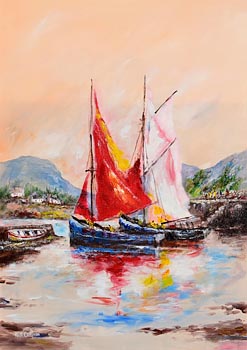 Niall Campion, Ballinakill Harbour, Connemara (2022) at Morgan O'Driscoll Art Auctions