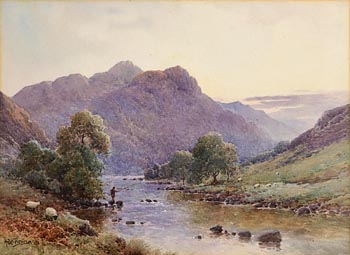Alfred  de Breanski, Morning on the Conway at Morgan O'Driscoll Art Auctions