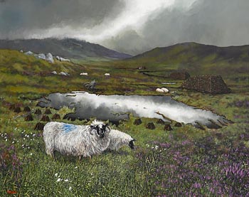 Sam McAteer, Blooming Heather at Morgan O'Driscoll Art Auctions