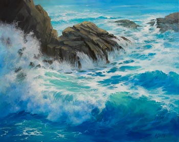 Annemarie Bourke, Tumbling Wave at Morgan O'Driscoll Art Auctions