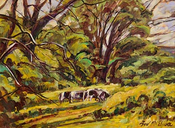 Fred McElwee, Ballydehob Cattle at Morgan O'Driscoll Art Auctions