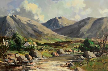 George K. Gillespie, Shimna River, the Mourne Mountains, Co. Down at Morgan O'Driscoll Art Auctions