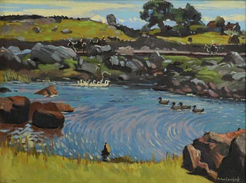 Maurice Joseph MacGonigal, Landscape, Inverin, Connemara at Morgan O'Driscoll Art Auctions