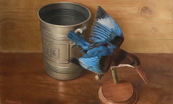 Patrick Hennessy, Champagne Bucket and Kingfisher at Morgan O'Driscoll Art Auctions