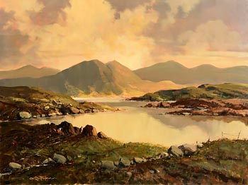 George K. Gillespie, Gathering Turf, Connemara at Morgan O'Driscoll Art Auctions
