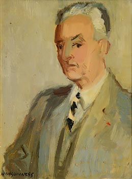 Norah Allison McGuinness, Portrait of a Gentleman at Morgan O'Driscoll Art Auctions