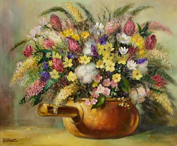 B.B. Kent, Still Life - Vase of Flowers at Morgan O'Driscoll Art Auctions