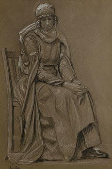 John Luke, Seated Female at Morgan O'Driscoll Art Auctions