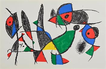 Joan Miro, Lithograph IX at Morgan O'Driscoll Art Auctions