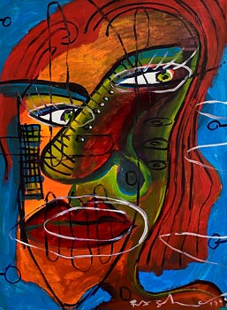 Mark (Rasher) Kavanagh, Red Lips (1999) at Morgan O'Driscoll Art Auctions
