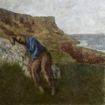 Colin Watson, Landscape with Boy Resting at Morgan O'Driscoll Art Auctions