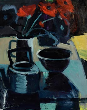 Brian Ballard, Poppies in a Jar (1989) at Morgan O'Driscoll Art Auctions