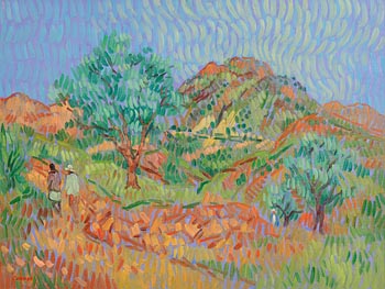 Desmond Carrick, Stroll by the Olive Grove at Morgan O'Driscoll Art Auctions