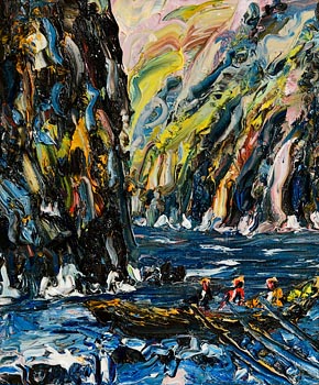 Liam O'Neill, Three Men in a Boat at Morgan O'Driscoll Art Auctions
