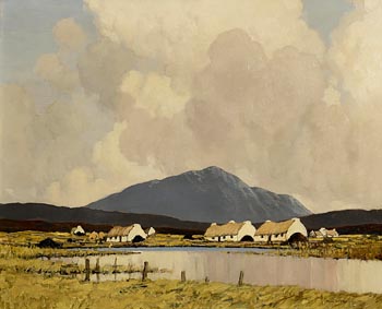 Paul Henry, Village by the Marsh (1934-1935) at Morgan O'Driscoll Art Auctions