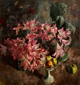 Patrick Hennessy, Pink Lilies at Morgan O'Driscoll Art Auctions