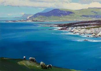 Cecil Maguire, Atlantic Drive, Dooega, Achill (1990) at Morgan O'Driscoll Art Auctions