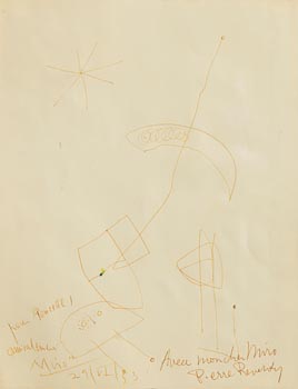 Joan Miro, Untitled (1953) at Morgan O'Driscoll Art Auctions