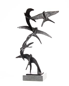 Colm J. Brennan, Swallows in Flight at Morgan O'Driscoll Art Auctions
