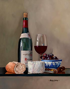 Peter Kotka, Fine Wine, Bread and Cheese! at Morgan O'Driscoll Art Auctions