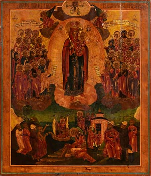 19th Century Russian Icon, Mother of God at Morgan O'Driscoll Art Auctions