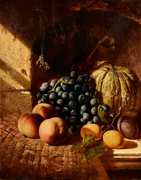 William D. Duffield, Still Life - Fruits and Pumpkin at Morgan O'Driscoll Art Auctions